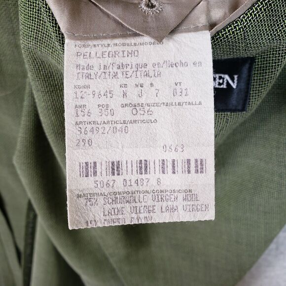 Harry Rosen Hugo Boss Men's Blazer 48R Wool Green Jacket Italy Luxe-on-Luxe - Picture 8 of 12